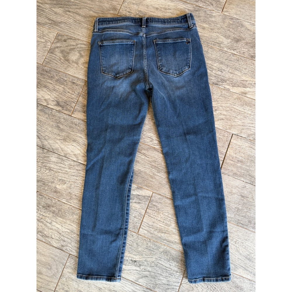 With Love LuLaRoe Jeans 30 Pull On Pants Distressed Straight Leg Denim Womens